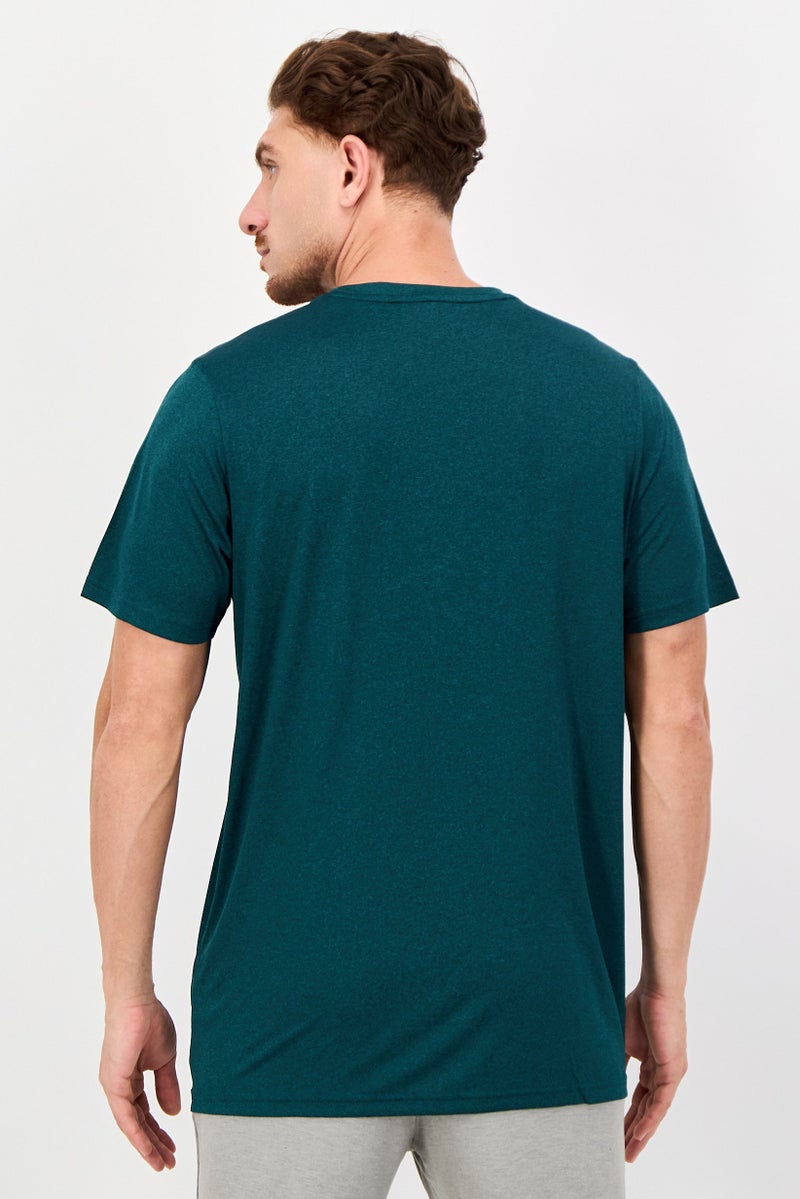 PUMA Men Sportswear Fit Short Sleeve Training T-Shirt, Dark Green - Image 2
